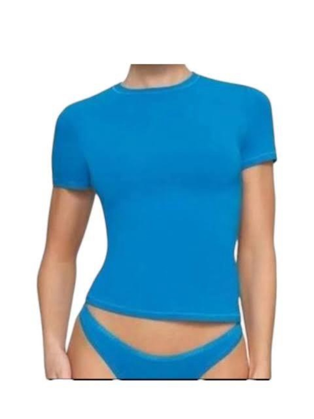 SKIMS Azul Soft Smoothing Seamless T-shirt - Size large